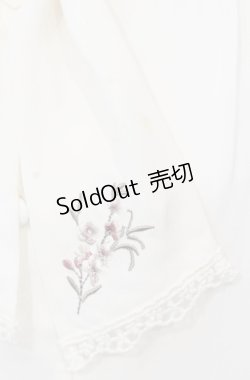 画像2: axes femme / 花刺繍タイカラーブラウス M アイボリー O-25-05-28-116-AX-BL-IG-OS