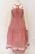 axes femme POETIQUE / ストロベリーガーデンワンピース M アカ O-25-05-28-120-AX-OP-IG-OS