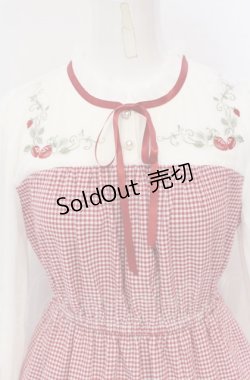画像2: axes femme POETIQUE / ストロベリーガーデンワンピース M アカ O-25-05-28-120-AX-OP-IG-OS