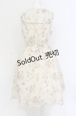 画像3: axes femme / 花柄セーラーワンピース M アイボリー O-25-05-28-123-AX-OP-IG-OS