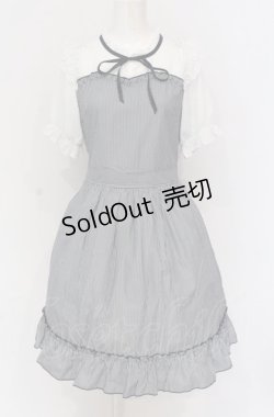 画像1: axes femme PETIT LADY / ビスチェ切替ストライプワンピース 160cm（4L） ネイビー×シロ O-25-05-28-125-LO-OP-IG-OS
