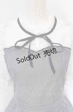 画像2: axes femme PETIT LADY / ビスチェ切替ストライプワンピース 160cm（4L） ネイビー×シロ O-25-05-28-125-LO-OP-IG-OS