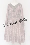 axes femme POETIQUE / フラワーレトロワンピース M ピンクベージュ O-25-05-28-126-AX-OP-IG-OS