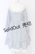axes femme POETIQUE / アンジェリック　クワイヤワンピース M サックス O-25-05-28-127-AX-OP-IG-OS