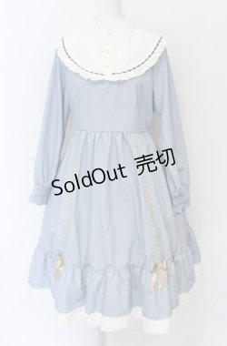 画像1: axes femme POETIQUE / アンジェリック　クワイヤワンピース M サックス O-25-05-28-127-AX-OP-IG-OS