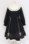 axes femme POETIQUE / アンジェリック　クワイヤワンピース M ネイビー O-25-05-28-128-AX-OP-IG-OS
