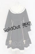 axes femme POETIQUE / アンジェリック　クワイヤワンピース M ネイビー O-25-05-28-128-AX-OP-IG-OS