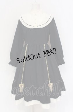 画像1: axes femme POETIQUE / アンジェリック　クワイヤワンピース M ネイビー O-25-05-28-128-AX-OP-IG-OS