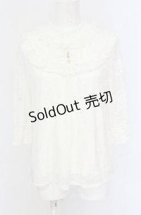 axes femme / アンティーク風レーストップス F アイボリー O-25-05-28-130-AX-TO-IG-OS