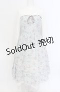 axes femme / プチブーケ柄ビスチェ切替ワンピース M ミント O-25-05-28-131-AX-OP-IG-OS