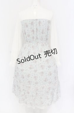 画像3: axes femme / プチブーケ柄ビスチェ切替ワンピース M ミント O-25-05-28-131-AX-OP-IG-OS