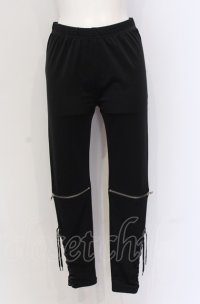 REFLEM / レースアップレギンス M ブラック O-25-05-28-014-PU-PA-YM-ZY