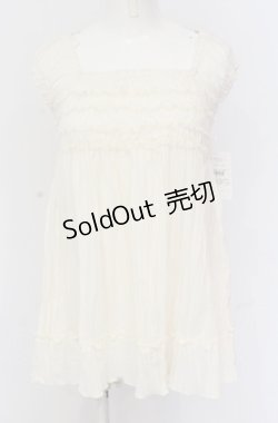 画像1: L'EST ROSE / シャーリングプリーツチュニック 2 生成り O-25-05-28-137-LO-TO-IG-OS