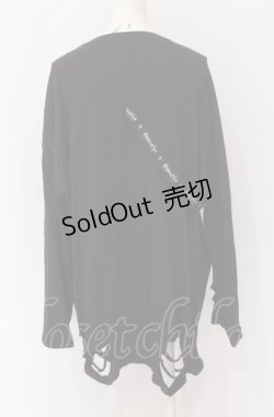 画像2: NOEMIE / シルバープリントダメージユニセックスTシャツ M パープル O-25-05-28-021-LO-TO-OW-OS