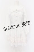 LIZ LISA / Cup cake Bunny柄ワンピース  サックス O-25-05-28-024-LO-OP-OW-OS