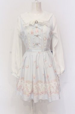 画像1: LIZ LISA / Cup cake Bunny柄ワンピース  サックス O-25-05-28-024-LO-OP-OW-OS