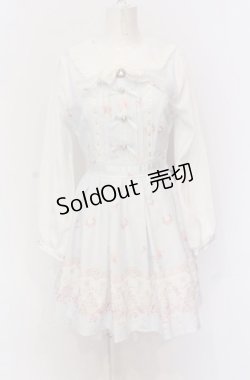 画像1: LIZ LISA / Cup cake Bunny柄ワンピース  サックス O-25-05-28-024-LO-OP-OW-OS