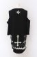 画像3: REFLEM / 逆さ十字カッティングショルダー半袖スウェット F ブラック O-25-05-28-002-PU-TO-YM-OS (3)