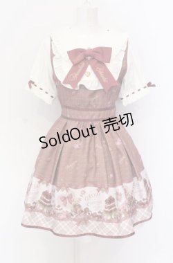 画像1: LIZ LISA / ショコラ柄ワンピース  ブラウン O-25-05-28-026-LO-OP-OW-OS