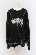 REFLEM / オーバーステッチスウェットプルオーバー F ブラック O-25-05-28-003-PU-TO-YM-OS