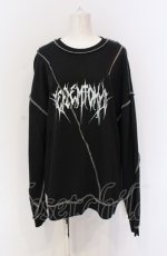 画像1: REFLEM / オーバーステッチスウェットプルオーバー F ブラック O-25-05-28-003-PU-TO-YM-ZT0408Y (1)