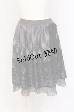 画像1: axes femme POETIQUE / Disney ドリームパネル柄スカート M グレー O-25-05-28-031-AX-SK-OW-OS