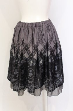 画像2: axes femme POETIQUE / Disney ドリームパネル柄スカート M グレー O-25-05-28-031-AX-SK-OW-OS