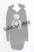 Ank Rouge / くまちゃんpt裏起毛パーカー  クロ O-25-05-28-032-CA-TO-OW-OS