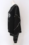 画像2: REFLEM / オーバーステッチスウェットプルオーバー F ブラック O-25-05-28-003-PU-TO-YM-ZT0408Y (2)