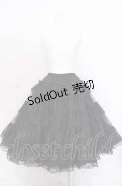 画像2: OZZ ANGELO / ロングレースパニエ  ブラック O-25-05-28-036-OO-SK-IG-ZT451