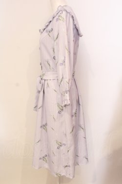画像2: axes femme POETIQUE / チューリップストライプワンピース M ラベンダー O-25-05-29-030-AX-OP-IG-OS