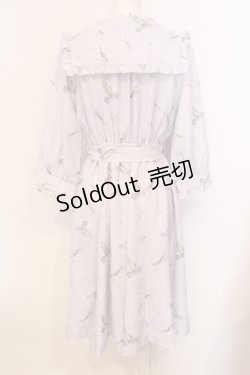 画像3: axes femme POETIQUE / チューリップストライプワンピース M ラベンダー O-25-05-29-030-AX-OP-IG-OS