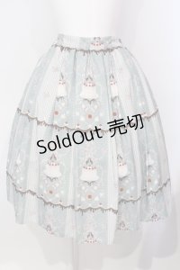 axes femme kawaii / お菓子柄スカート M ミント O-25-05-29-003-AX-SK-IG-OS