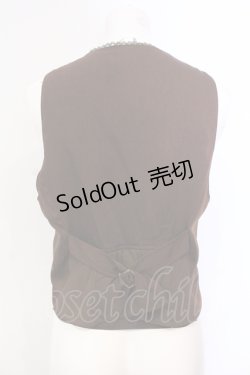 画像2: axes femme / 楽器刺繍ベスト M ブラウン O-25-05-29-037-AX-TO-IG-OS
