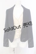 axes femme / ベストレイヤードジャケット M ネイビー×アイボリー O-25-05-29-038-AX-JA-IG-OS