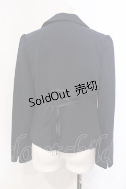 画像4: axes femme / ベストレイヤードジャケット M ネイビー×アイボリー O-25-05-29-038-AX-JA-IG-OS