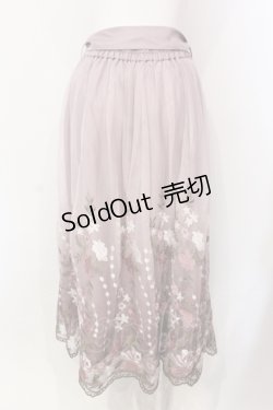画像3: axes femme / グラデチュール刺繍スカート M ピンク O-25-05-29-039-AX-SK-IG-OS
