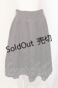 axes femme / 花フロッキープリントスカート M ワイン O-25-05-29-040-AX-SK-IG-OS