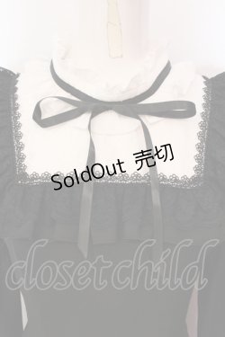 画像2: Secret Honey / スリット袖レースヨークワンピース  クロ×シロ O-25-05-29-042-CA-OP-IG-OS