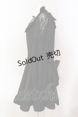 画像3: Secret Honey / スリット袖レースヨークワンピース  クロ×シロ O-25-05-29-042-CA-OP-IG-OS