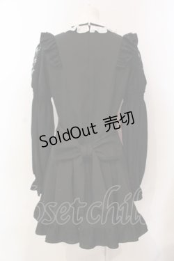 画像4: Secret Honey / スリット袖レースヨークワンピース  クロ×シロ O-25-05-29-042-CA-OP-IG-OS