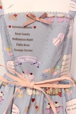 画像2: axes femme kawaii / 10thアニバーサリージャンパースカート M サックス O-25-05-29-004-AX-OP-IG-OS