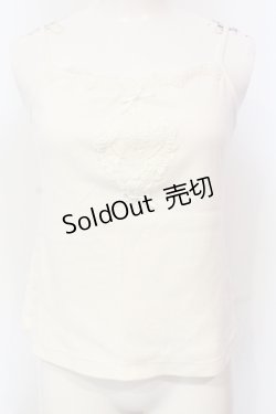 画像1: PINK HOUSE / モチーフレース使いキャミソール  シロ O-25-05-29-050-LO-TO-OW-OS
