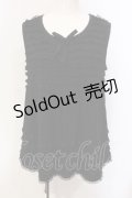 PINK HOUSE / チュールフリルトップス 4（L） クロ O-25-05-29-052-LO-TO-OW-OS