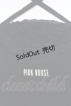画像2: PINK HOUSE / ロゴptピコフリル使いキャミソール M クロ O-25-05-29-054-LO-TO-OW-OS