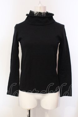 画像1: Ph Blue / レースカラーカットソー  クロ O-25-05-29-057-LO-TO-OW-OS