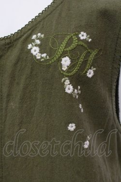画像2: PINK HOUSE / ナチュラルキャンバスワンピース  オリーブグリーン O-25-05-29-061-LO-OP-OW-OS