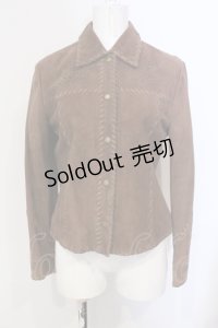 PINK HOUSE / カットワークラムレザージャケット M ブラウン O-25-05-29-069-LO-JA-OW-ZT195