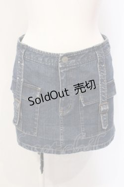 画像1: PINK HOUSE / デニムミニスカート S インディゴ O-25-05-29-077-LO-SK-OW-OS