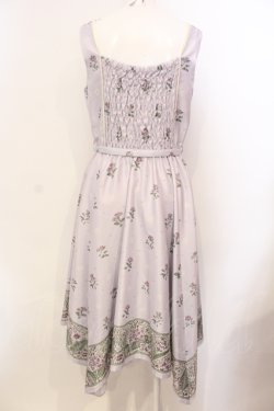 画像4: axes femme / Mulhouse Collection フラワーパネル柄イレヘムワンピース M ラベンダー O-25-05-29-006-AX-OP-IG-OS